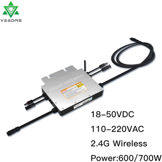 600W 700W PV Micro Inversor Solar MPPT 24V 36V On Grid Tie Inverter Pure Sine Wave 110V 220VAC For 350W 300W Solar Panel