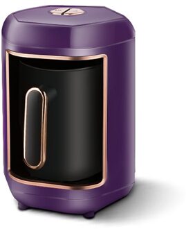 600W Automatische Turkse Koffie Maker Machine Cordless Elektrische Koffiepot Food Grade Moka Koffie Waterkoker Draagbare Reizen Eu paars