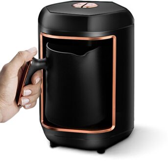 600W Automatische Turkse Koffie Maker Machine Cordless Elektrische Koffiepot Food Grade Moka Koffie Waterkoker Draagbare Reizen Eu zwart