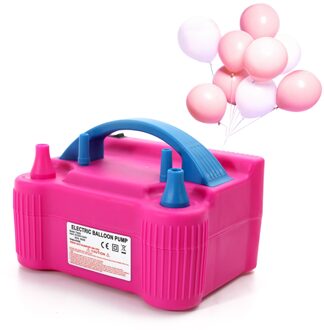 600W Draagbare Krachtige Elektrische Ballon Pomp Dual Nozzles Inflator Air Blower Elektrische Balloon Inflator Voor Decoratie Eu Plug
