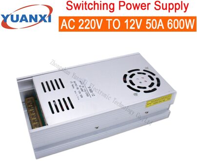 600W Schakelende Voeding Ac 110V-220V Naar 12V 50A 600W