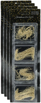 600x stuks kerstbalhaakjes/kerstboomhaakjes goud 7 en 10 cm