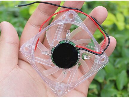 6012 DC12V 0.45A 5W 6Cm Borstelloze Koelventilator Air Blower Met Led Licht