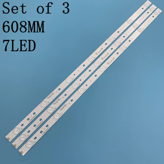 608mm 7 LED Backlight Lamp strip 32"TV LBM320P0701-FC-2 32PFK4309 32PHS5301 TPT315B5 LB-F3528-GJX320307-H 32E200E