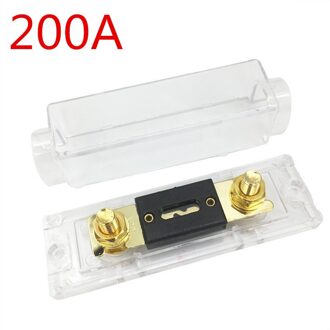 60A-300A Zekeringhouder Bolt-On Zekering Automotive Zekeringhouder Met Zekering Automotive Power Blade Type Auto Zekeringkast Versterker geel