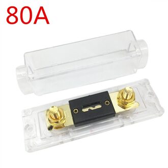 60A-300A Zekeringhouder Bolt-On Zekering Automotive Zekeringhouder Met Zekering Automotive Power Blade Type Auto Zekeringkast Versterker Oranje