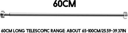 60Cm-150Cm Verstelbare Douchegordijn Staaf Gordijn Pole Veerspanning Staaf Rail Voor Kleding/Handdoeken/gordijnen Rvs