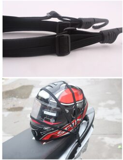 60Cm Elastische Touw Helm Vaste Haken Bagage Intrekbare Elastische Touw Riem Moto Sterkte Intrekbare Motorfiets Accessoires