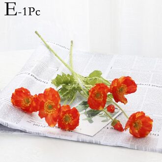 60Cm Simulatie 3 Heads Klaprozen Bloem Bruiloft Decoratie Kunstmatige Nep Bloemen High-End Thuis Woonkamer tuin