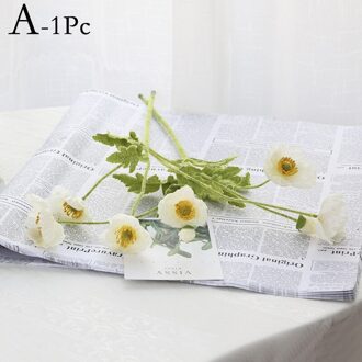 60Cm Simulatie 3 Heads Klaprozen Bloem Bruiloft Decoratie Kunstmatige Nep Bloemen High-End Thuis Woonkamer tuin