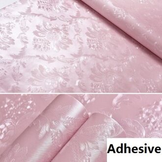 60Cm X 5M Vinyl Zelfklevende Behang Home Decor Bloemen Wandbekleding Voor Woonkamer Slaapkamer Achtergrond Waterdichte Muur stickers roze