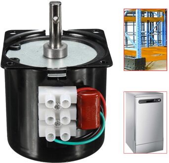 60KTYZ 220V AC 14W Permanente Magnetische Magneet Elektrische Synchrone Motor Gear 50Hz 15r/min Totaal ingesloten Lage Snelheid Motor