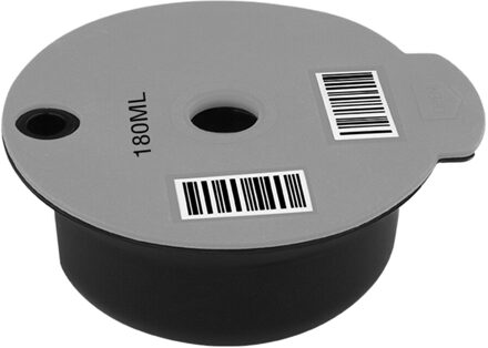 60Ml/180Ml Herbruikbare Koffie Capsules Voor BO-SCH Machine Tassim Hervulbare Koffie Capsule Pod Met Slicone Deksel Koffie lepel 180ml grijs