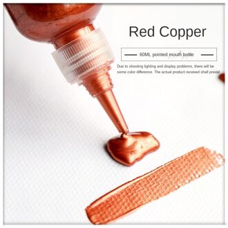 60Ml Acrylverf Goud Verf Metallic Waterdichte Niet Vervaagd Voor Beeldhouwwerken Coloring Diy Hand Kleding Geschilderd Graffiti Pigmenten 2