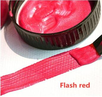 60Ml Goud Verf Metallic Acryl Verf, Waterdicht Niet Vervaagd Voor Beeldhouwwerken Coloring Diy Hand Kleding Geschilderd Graffiti Pigmenten flash rood