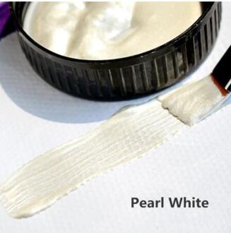 60Ml Goud Verf Metallic Acryl Verf, Waterdicht Niet Vervaagd Voor Beeldhouwwerken Coloring Diy Hand Kleding Geschilderd Graffiti Pigmenten Pearl wit