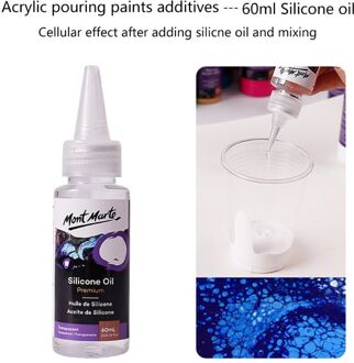 60Ml Pigment Acrylverf Gieten Medium Siliconen Olie Voor Kunstenaar Diy Art Supply