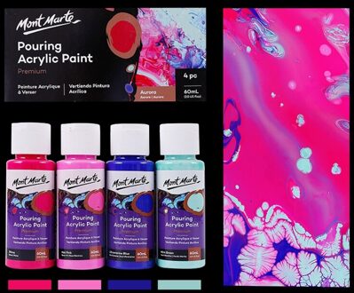60Ml Pigment Acrylverf Set Vloeistof Marbling Verf Acryl Gieten Tekening Tool