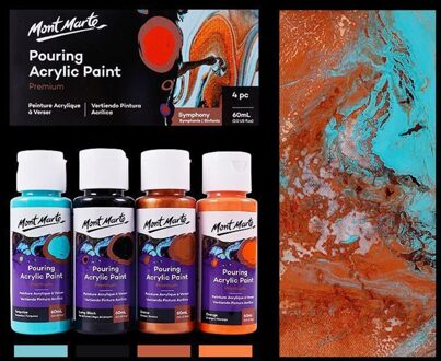 60Ml Pigment Acrylverf Set Vloeistof Marbling Verf Acryl Gieten Tekening Tool