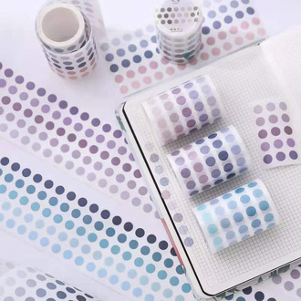 60mm*3m Watercolor Dot Washi Tapes Scrapbooking DIY Deco for Journal Creative Stationery Japanese Kawaii Masking Tapes