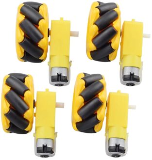 60Mm Mecanum Wiel Robot Met 4 Stuks Tt Motor Voor Arduino Diy Robot Auto Chassis Ki