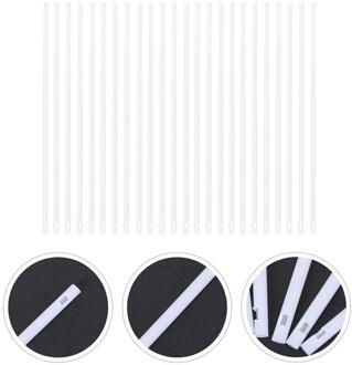 60Pcs Cake Pop Sticks 15 Cm Kitchen Craft Plastic Handgrepen Voor Cake Gekleurde Lollipop Sticks Wit