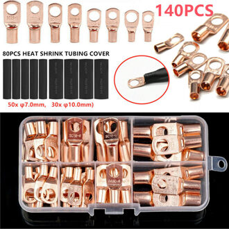 60pcs Koperdraad Ring Kabelschoen SC Batterij Lassen Blote Connectors Set Kits