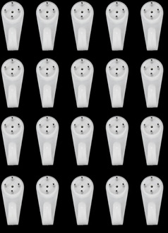 60pcs Plastic Photo Picture Frame Nail Painting Frame Mirror Clock Wall Hanging Nail Hook Hanger for Hard Wall Concrete Brick