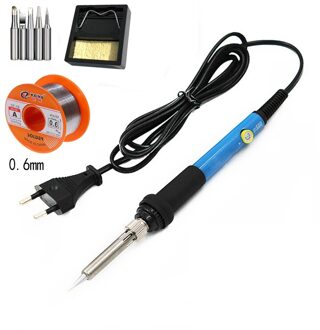 60W Elektrische Soldeerbout Verstelbare Temperatuur Anti-Brandwonden Geïsoleerde Handvat Rework Station Potlood Lassen Reparatie Tool C / VS