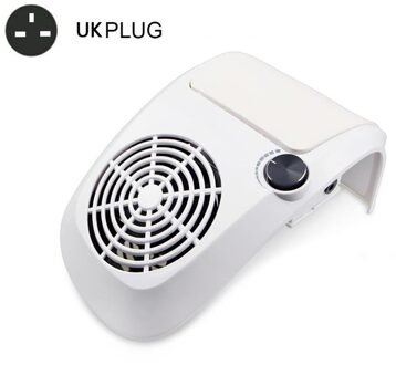 60W Krachtige Nail Stofafzuiging Collector Stofzuiger Professionele Manicure Machine Met Stofzak Nail Art Salon Apparatuur 60W UK plug