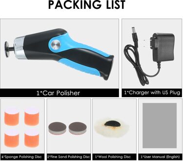 60W Mini Polijstmachine Machine Usb-oplaadkabel 8500Rpm Variabele Snelheid Auto Polijsten Waxen Machine Auto Kras Reparatie Tool USB Charging