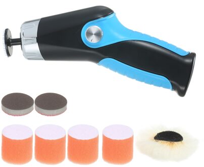 60W Mini Polijstmachine Met Sigarettenaansteker 8500Rpm Snelheid Auto Polijstmachine Elektrische Polijstmachine Reinigen Polijsten Waxen Machine blauw-1