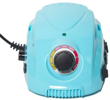 60W Nail Boor Machine Voor Manicure 35000Rpm Elektrische Nagelvijl Led Display Nail Gereedschap Manicure Machine Nail Boor bits Polijstmachine DM212-blauw