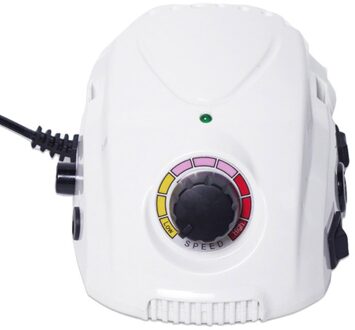 60W Nail Boor Machine Voor Manicure 35000Rpm Elektrische Nagelvijl Led Display Nail Gereedschap Manicure Machine Nail Boor bits Polijstmachine DM212-wit