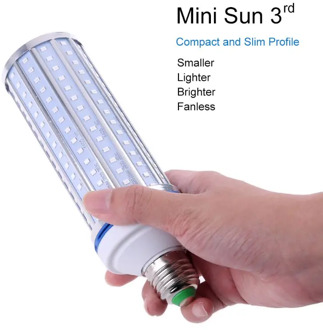 60W UV Germicidal light LED UVC Light Bulb Room E27 E26 Lamp 110V 220V 86-265V w/ Timing & Remote Control & Lamp Holder