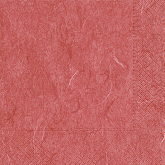 60x luxe tafel diner/lunch servetten 33 x 33 cm rood melange 3-laags