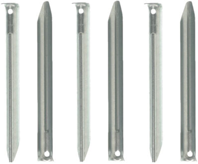 60x Tent haringen van metaal halfrond 30 cm - Tentharingen - Kampeerspullen - Tent opzetten camping/outdoor