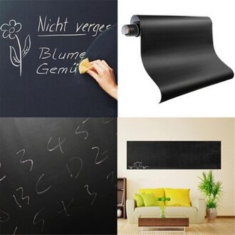 60X200Cm Krijtbord Blackboard Stickers Verwisselbare Vinyl Trekken Uitwisbare Blackboard Learning Multifunctionele Office