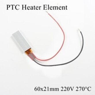 60x21mm 220V 270 Graden Celsius Aluminium PTC Verwarmingselement Constante Thermostaat Thermistor Lucht Verwarming Sensor Met shell 60*21mm