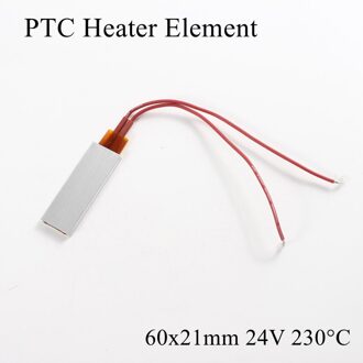 60x21mm 24V 230 Graden Celsius Aluminium PTC Verwarmingselement Constante Thermostaat Thermistor Lucht Verwarming Sensor Met shell 60*21mm