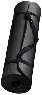 60X25X1.5Cm Yoga Mat Antislip Tapijt Pilates Gym Sport Oefening Pads Beginner Fitness Milieu Fitness gymnastiek Matten zwart