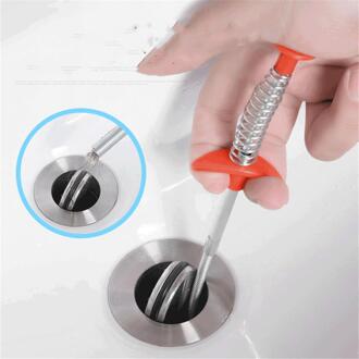61.5Cm Flexibele Sink Klauw Pick Up Keuken Cleaning Tools Pijplijn Baggeren Sink Hair Brush Cleaner Bocht Wastafel Tool Met lente Grip