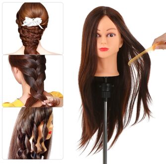 61 Cm Wijn Rood Lang Steil Haar Kappers Beoefenen Oefenpop Hoofd Haar Mannequin Dummy Hoofd Professionele Haar Training