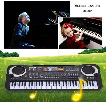 61 Key Digitale Elektronische Piano Toetsenbord Met Microfoon Muziekinstrument Voor Kinderen Eu Plug