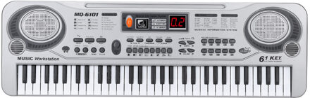 61-Key Keyboard Piano Piano Led Instrument Toetsenbord 21-Inch Muziek Onderwijs Dubbele Rij Elektronische Piano Kinderen beginnen
