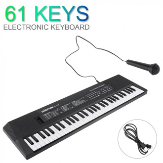 61 Keys High Quality Electronic Keyboard Piano Digital Music Key Board with Microphone Children Gift Musical Enlightenment