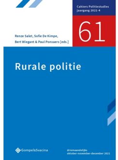 61-Rurale Politie - Cahiers Politiestudies