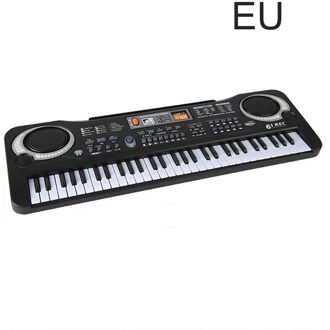 61 Toetsen Digitale Muziek Elektronische Toetsenbord Board Speelgoed Elektrische Piano Orgel Voor Kinderen Multifunctionele En Delicate 61-Key piano EU