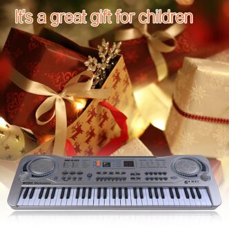 61 Toetsen Elektronische Piano Keyboard Digitale Piano Orgel Muziek Instrument W/Microfoon Educatief Speelgoed Voor Beginners Volwassenen Kids