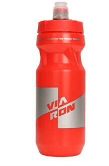 610Ml Outdoor Sport Water Fles Squeeze Water Proof Push/Pull Cap Draagbare Fietsen Hardlopen Wandelen Accessoires rood